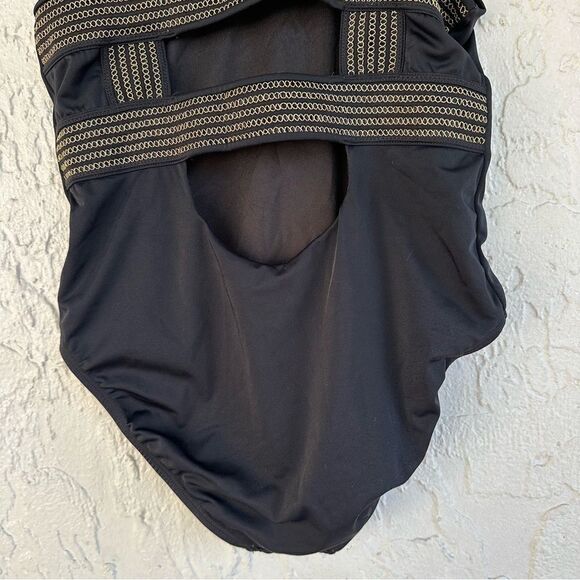 LITTLE PEIXOTO Swimsuit Girl's 16 Ivy Goldtone Strap One-Piece - Picture 6 of 8